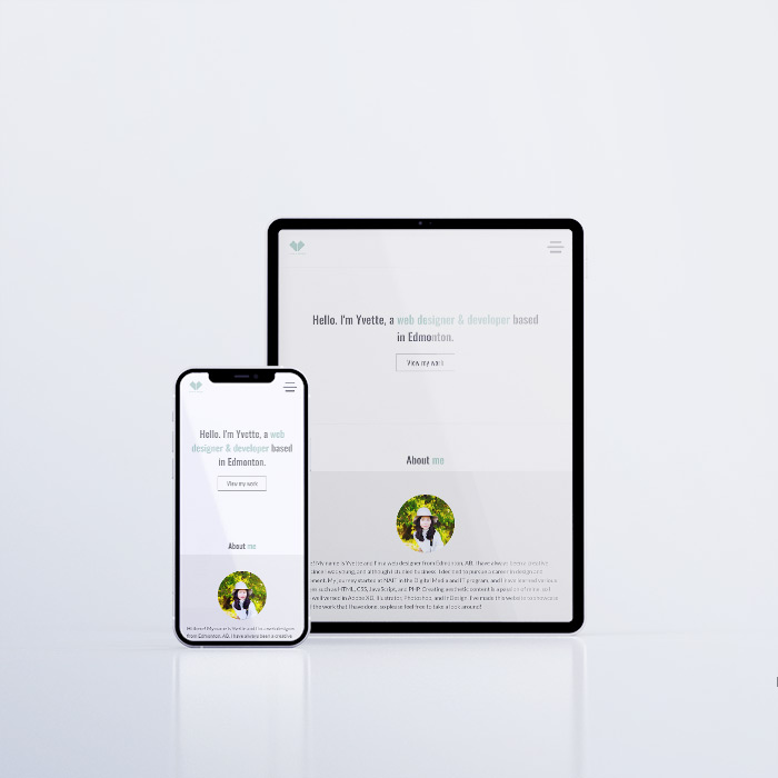 Yvette Le Designs Mobile Mockup